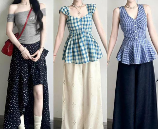 夏天衣服别总穿太宽松！上短下长、上紧下宽，简约舒适又显高